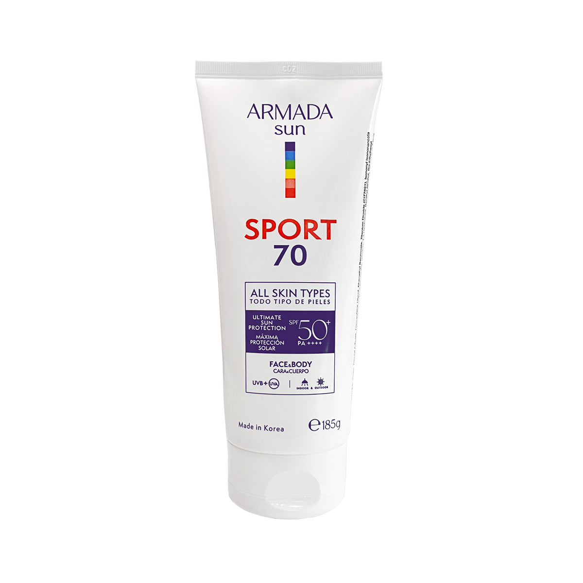 Armada Sun Sport 70 Corporal 185 g — Bloqueador Extremo Resistente a Agua y Sudor — DermaPharma