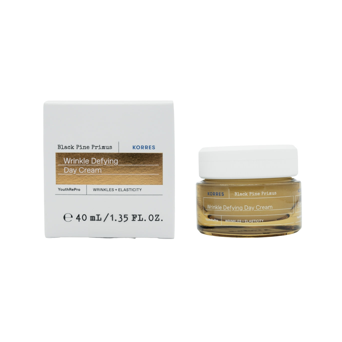 Korres Black Pine Primus Wrinkle Defying Day Cream 40 ml, crema de día antiarrugas