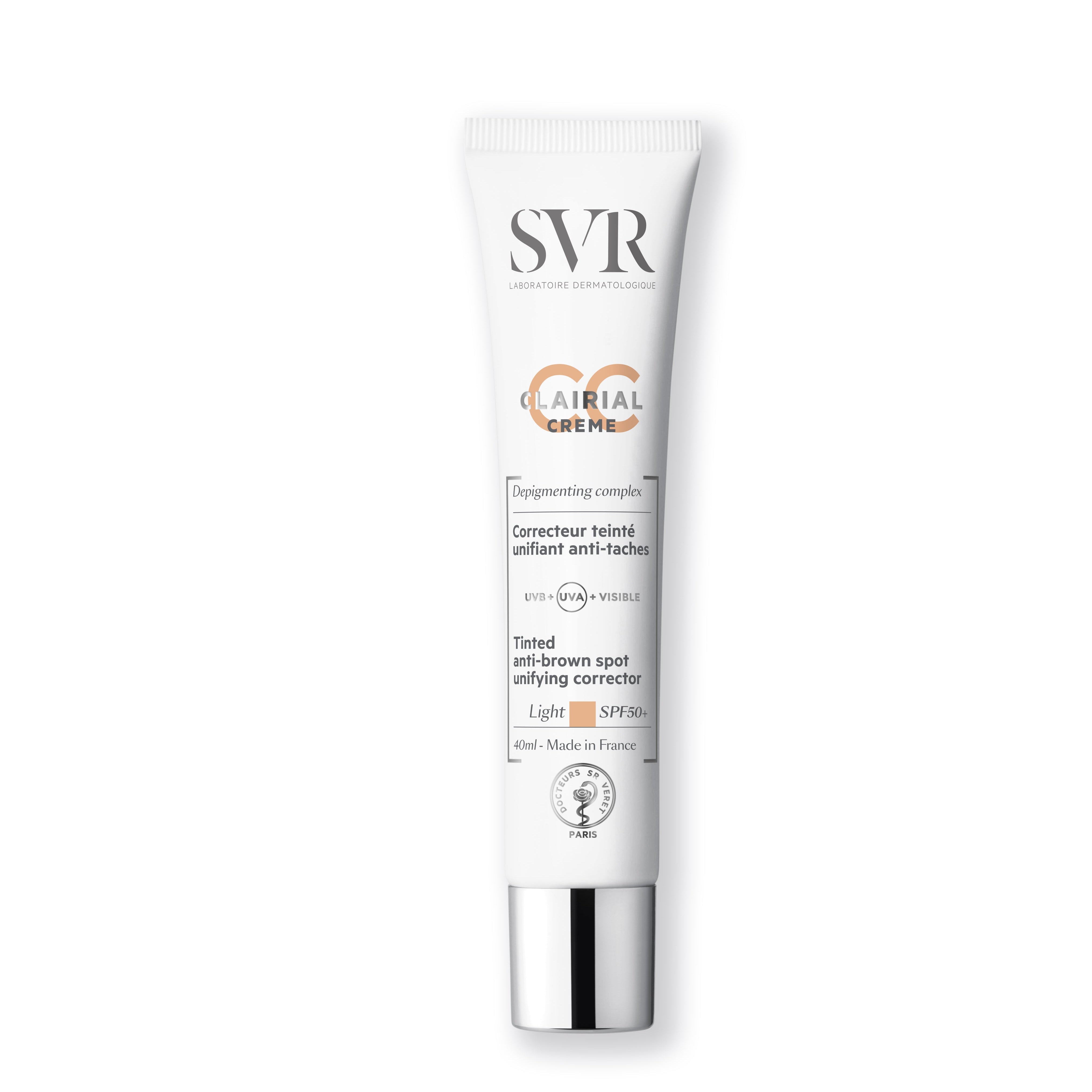 SVR Clairial CC Crema SPF50+ Tono Light 40ml