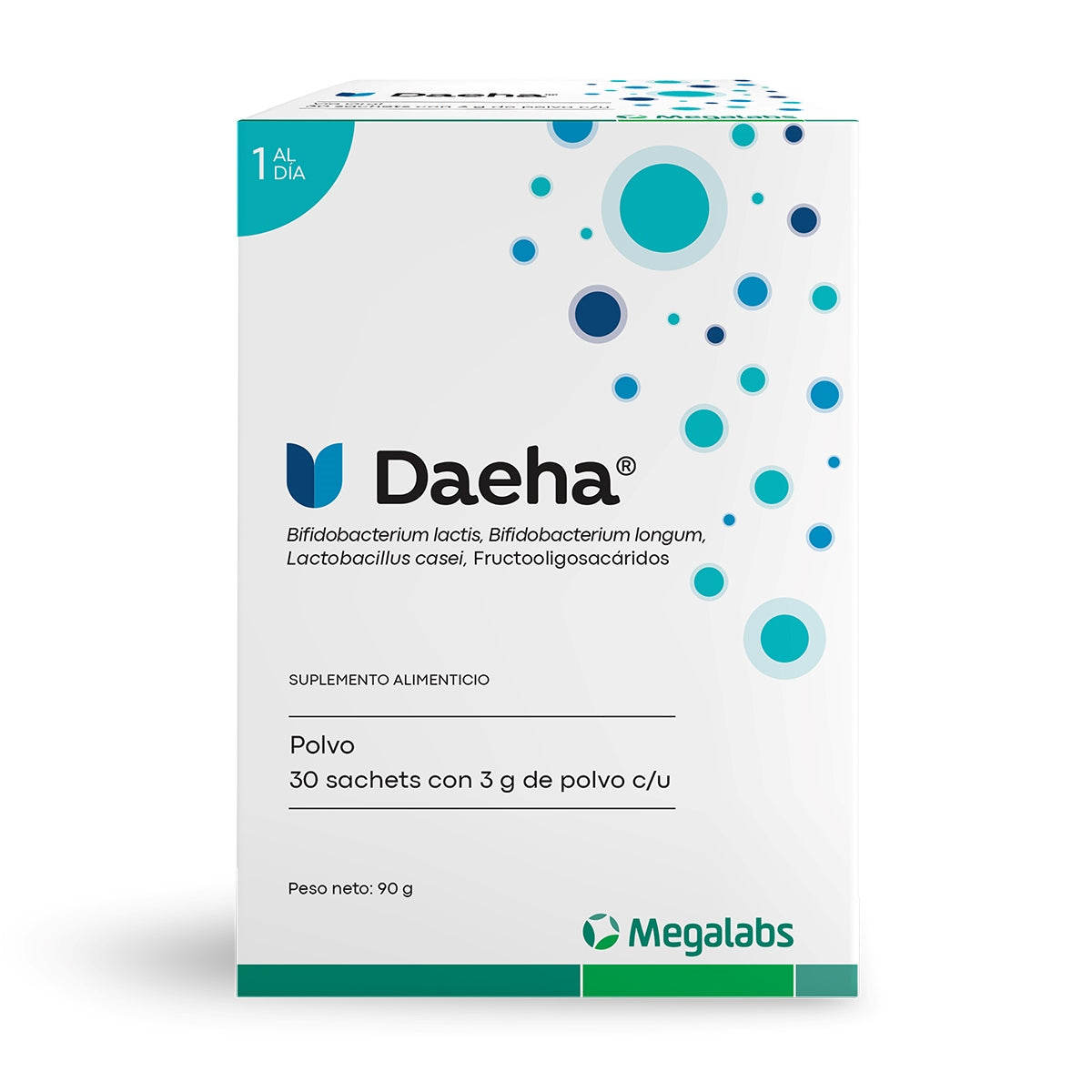 Megalabs Daeha 30 Sobres de 3 g — Probióticos para el Eje Intestino-Piel — DermaPharma