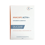 Ducray Anacaps Activ+ 30 Cápsulas — Suplemento Anticaída — DermaPharma