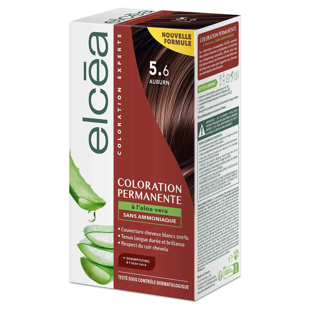 Elcea Tinte Permanente 5.6 Caoba Rojizo (Auburn) kit sin amoniaco