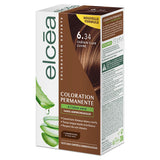 Elcea Tinte Permanente 6.34 Rubio Oscuro Cobrizo Dorado (Copper Light Brown) kit sin amoniaco