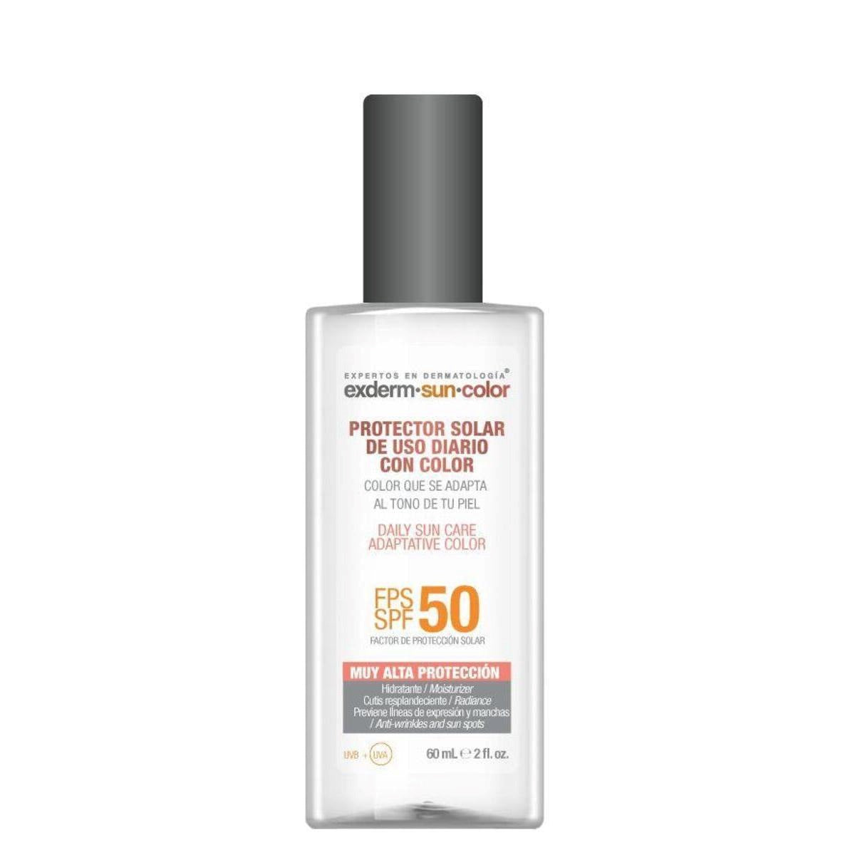 Exderm Sun Color Protector Solar FPS 50 con Color — Unifica y Protege — DermaPharma