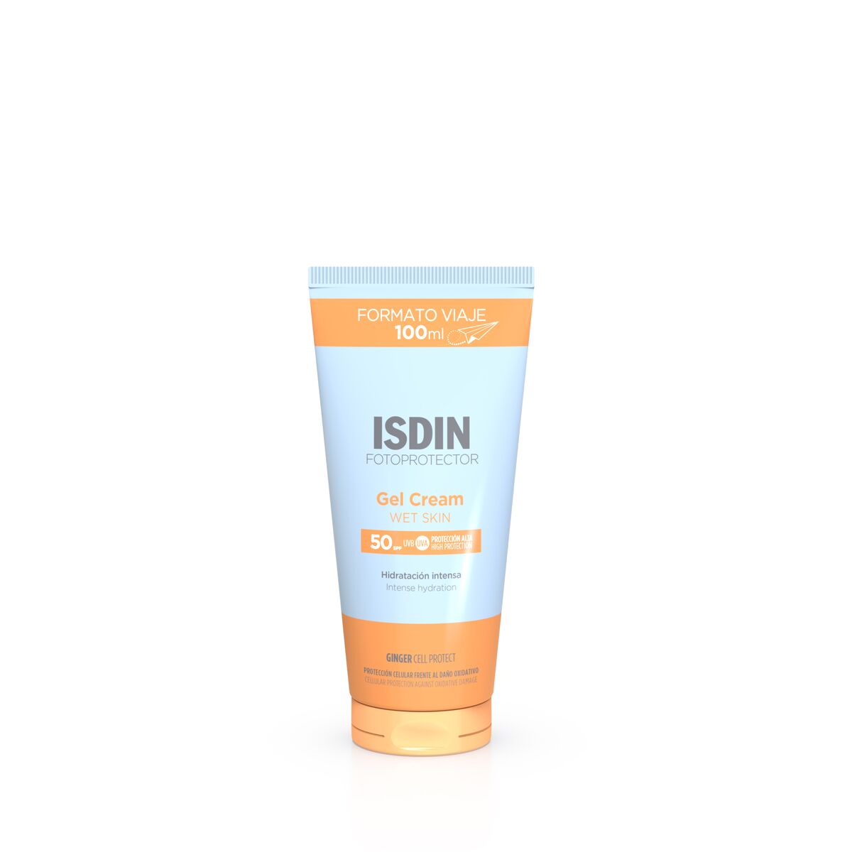 ISDIN Fotoprotector Gel Crema Wet Skin SPF50 100ml — Hidratación Intensa — DermaPharma