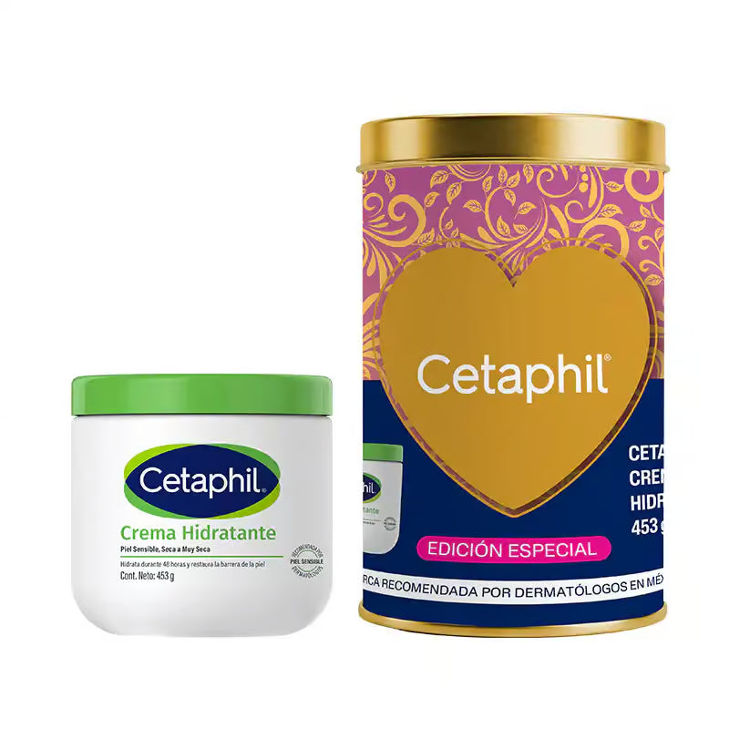 Cetaphil Crema Humectante 453 g Lata Edición Especial Tornasol — Piel Seca y Sensible — DermaPharma