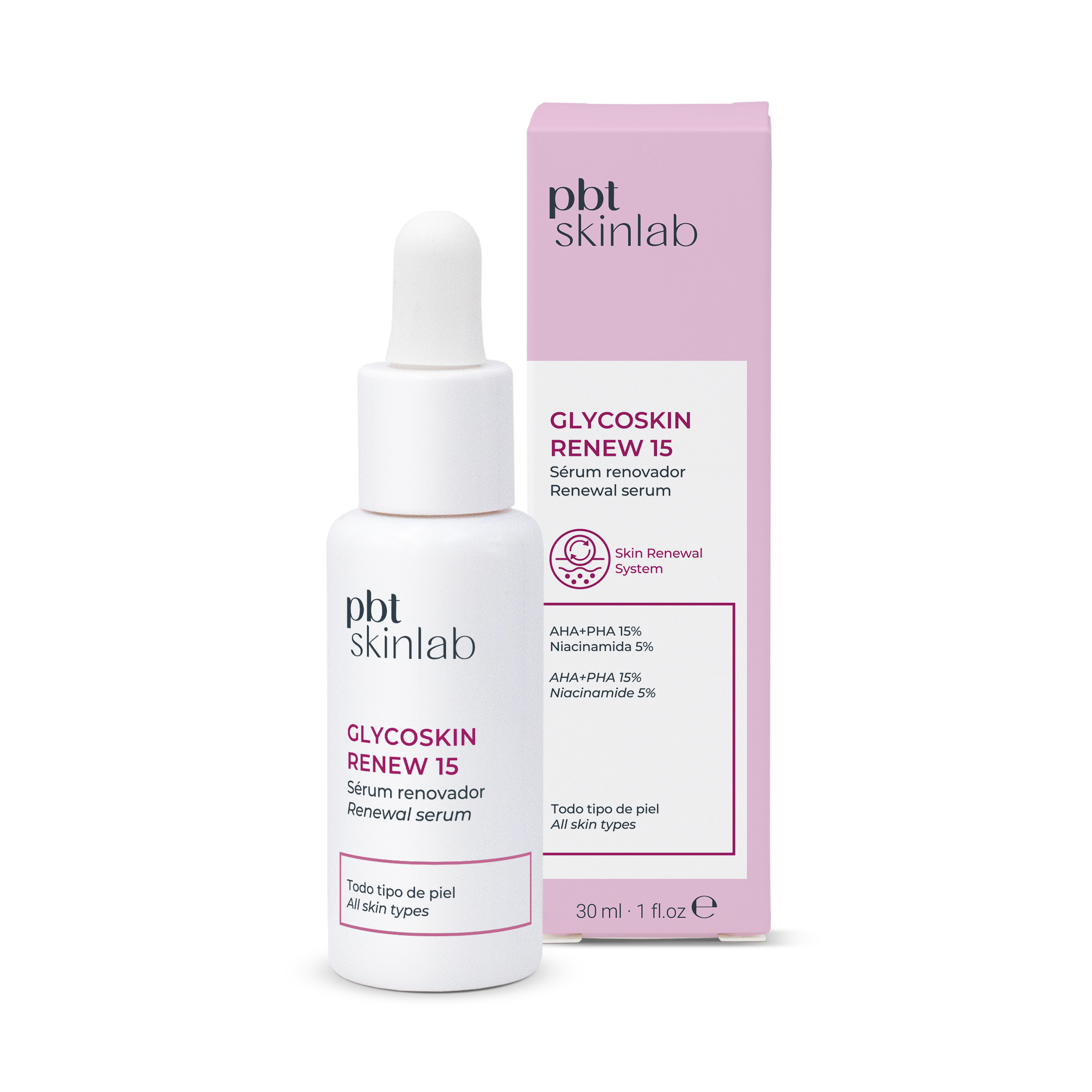 PBT Skinlab Glycoskin Renew 15 Sérum Renovador 30 ml