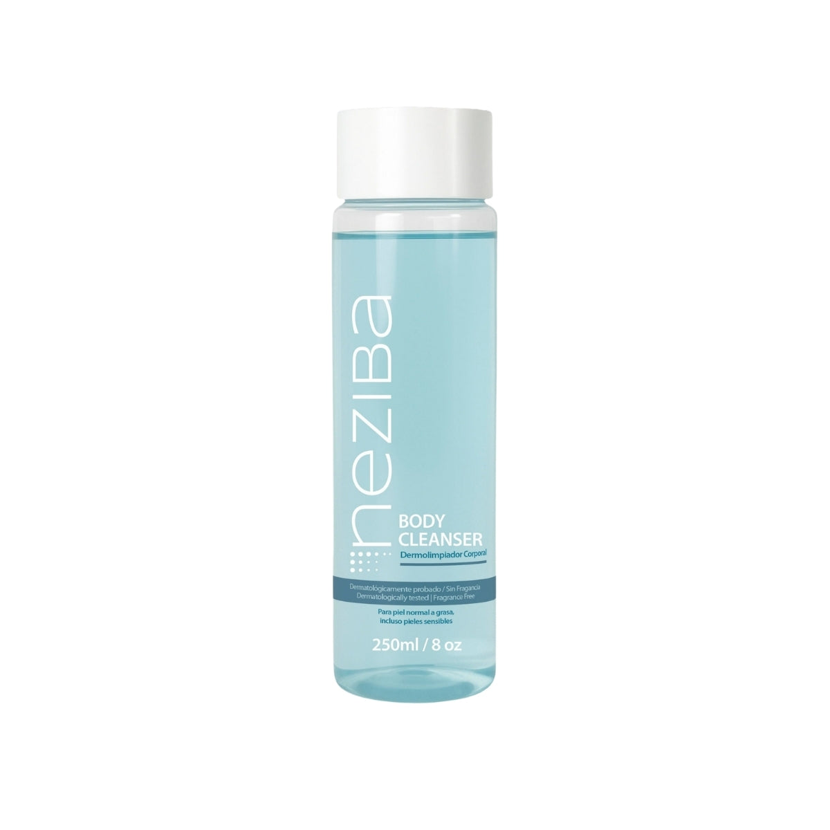 Neziba Gel Body Cleanser 250 ml, gel de limpieza corporal sin jabón para piel sensible