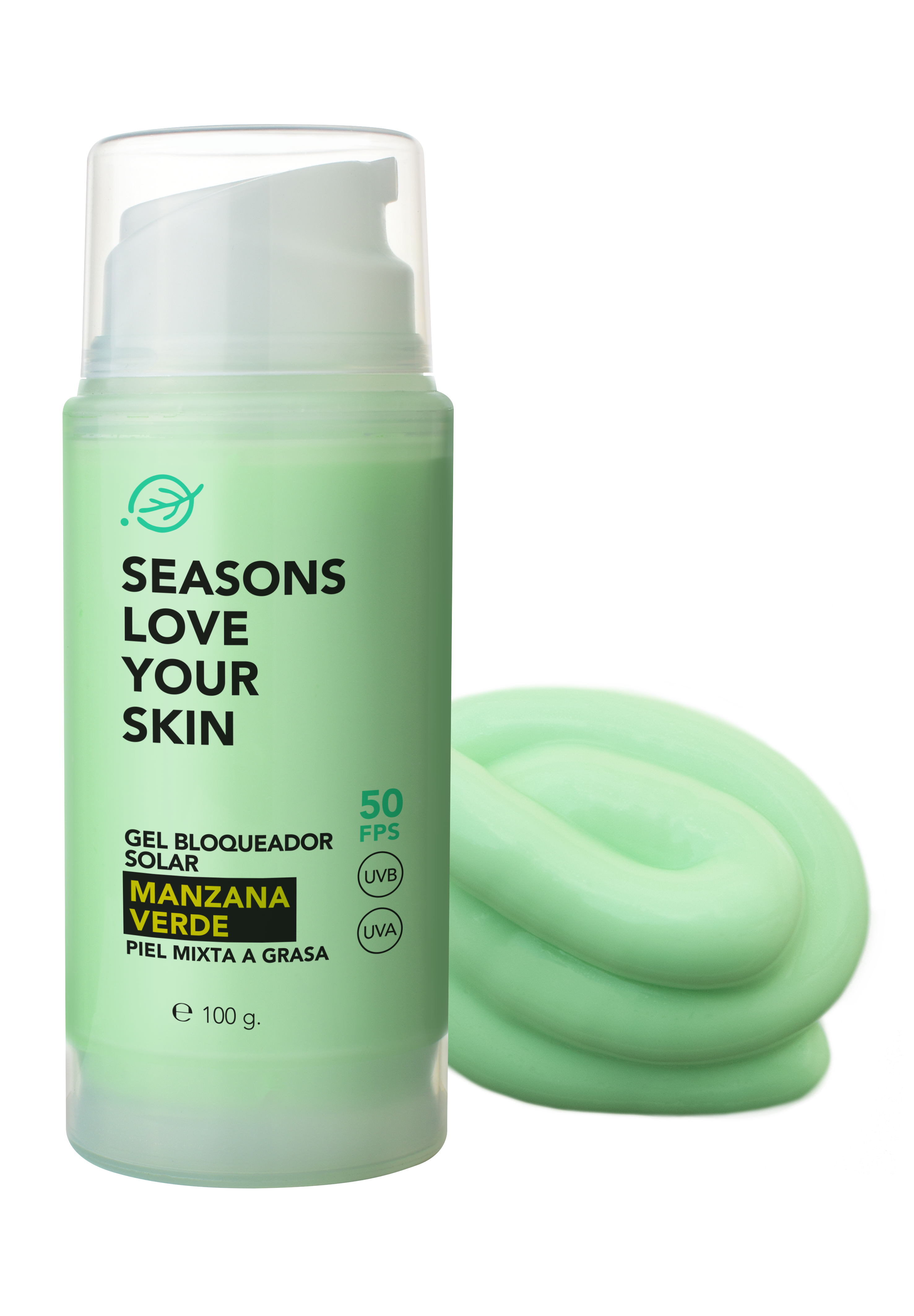 Season Love Your Skin Protector solar FPS50 Manzana Verde 100 g - SEASONS Love Your Skin