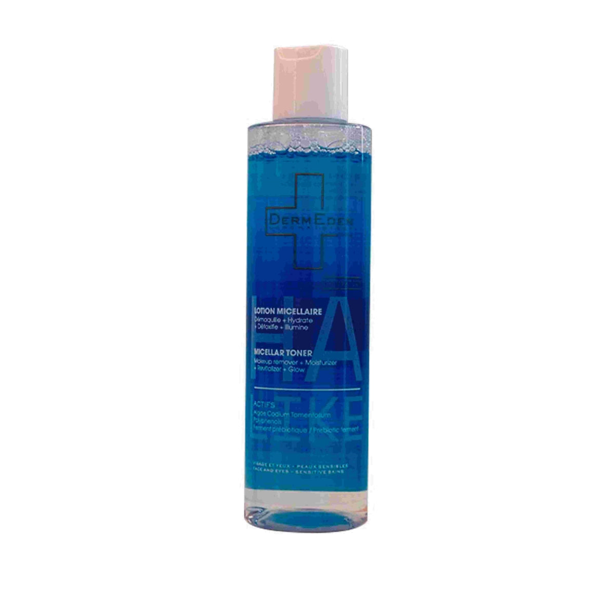 DermEden HA-Like Tónico Micelar 200 ml, agua micelar hidratante 2 en 1 para piel sensible