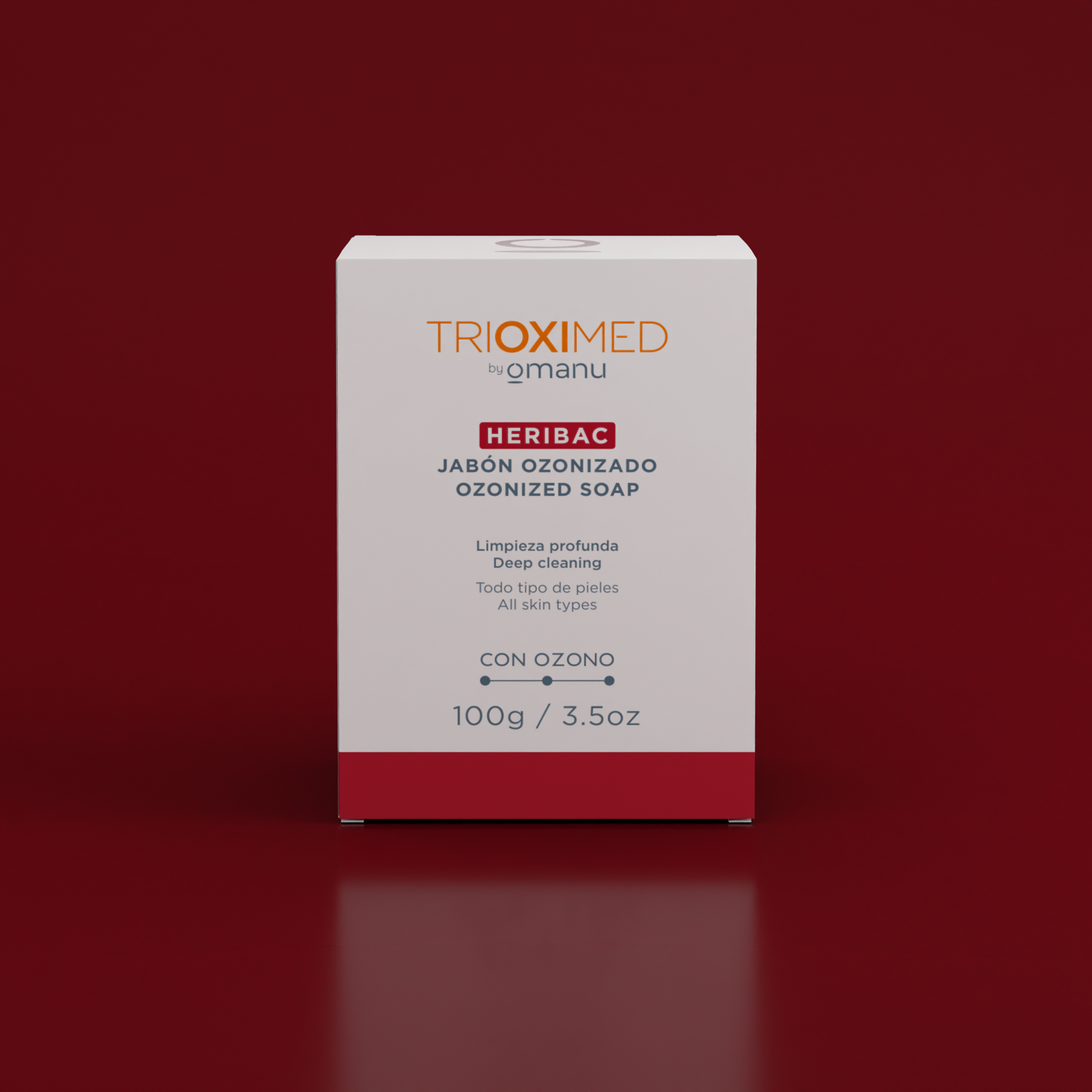 Heribac Jabón Ozonizado 100g — Trioximed — DermaPharma