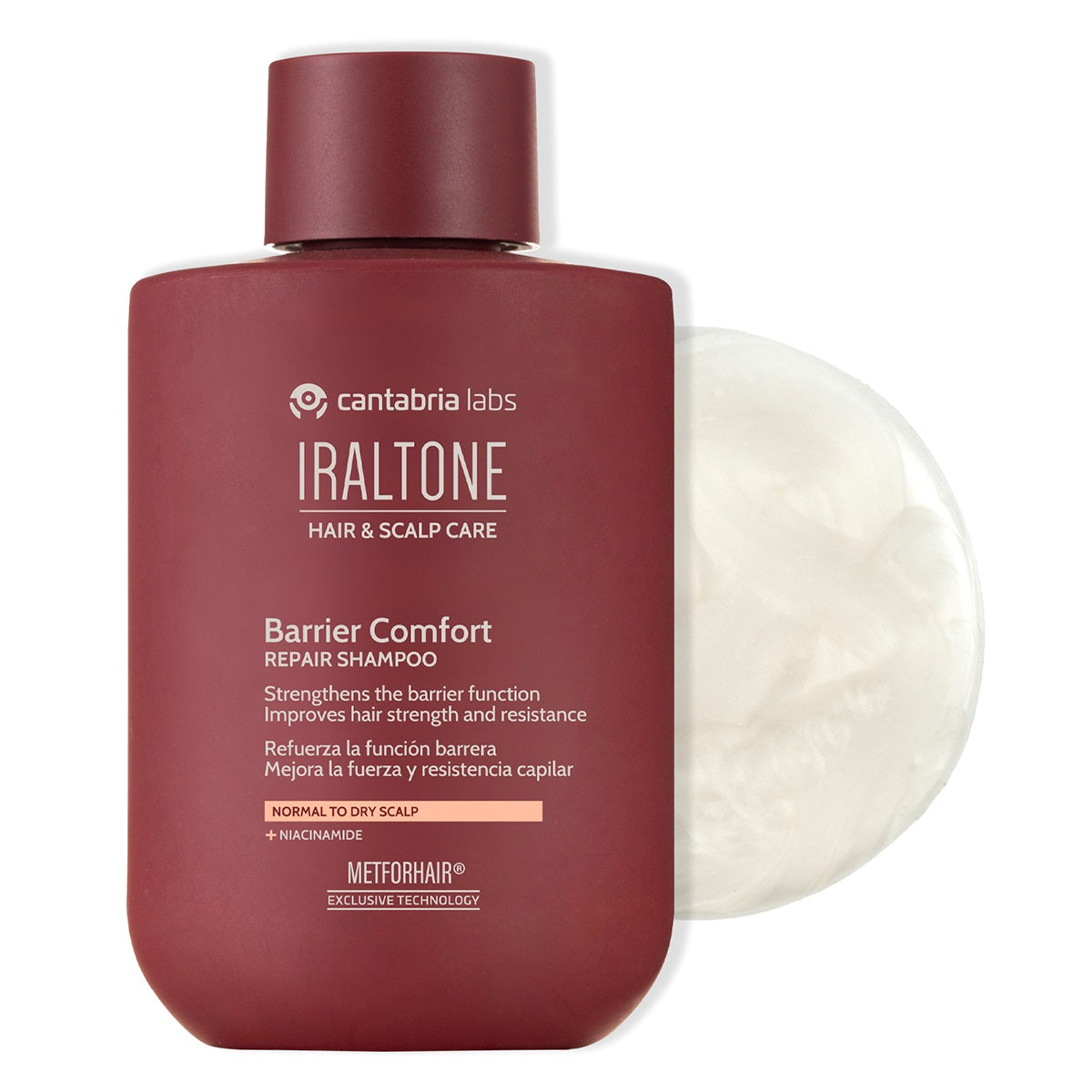 Iraltone Barrier Comfort Shampoo 250 ml — Cuero Cabelludo Sensible — DermaPharma