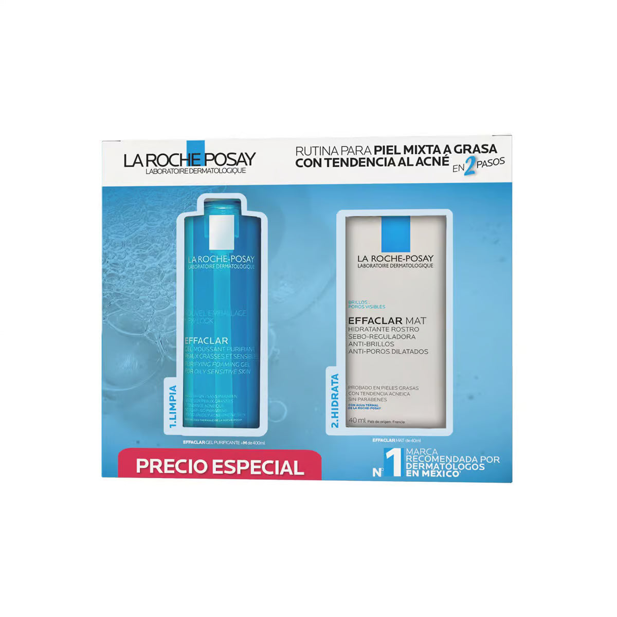 La Roche-Posay Kit Effaclar Gel 400ml + Effaclar Mat 40ml — DermaPharma