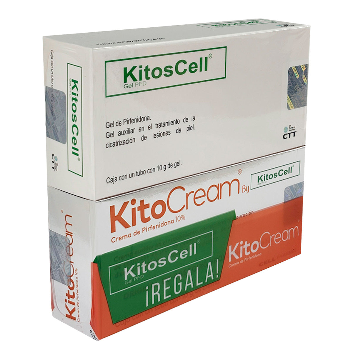 Kit Kitoscell Gel 10g + Kitocream 10g — Tratamiento de Cicatrices — DermaPharma