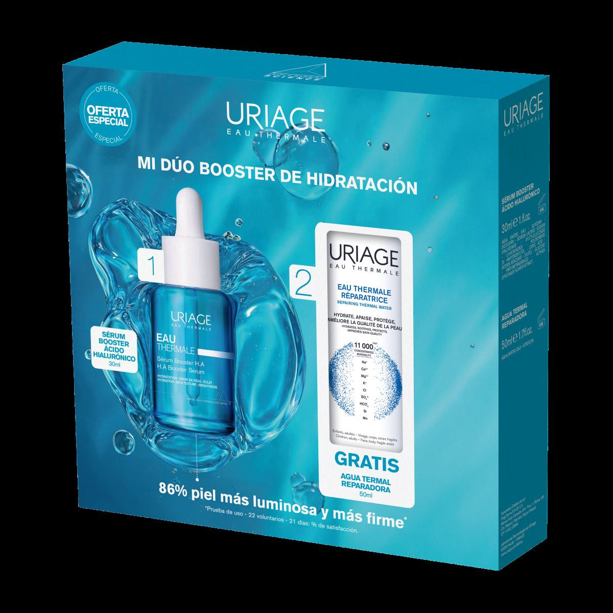 Uriage Kit Sérum Booster Ácido Hialurónico 30ml + Agua Termal 50ml — DermaPharma