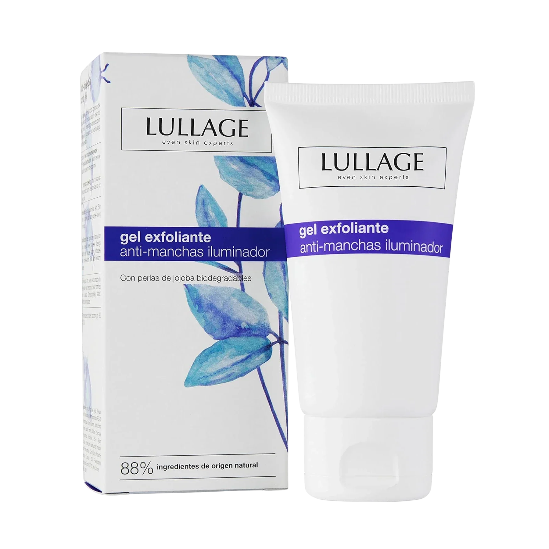 Lullage Gel Exfoliante Aclarante 75 ml — Peeling Enzimático Suave Antimanchas — DermaPharma
