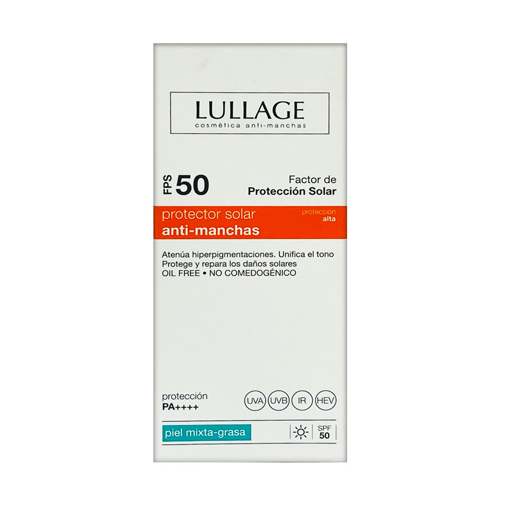 Lullage Protector Solar en Gel SPF 50 Piel Mixta a Grasa 50 ml — Acabado Ligero — DermaPharma
