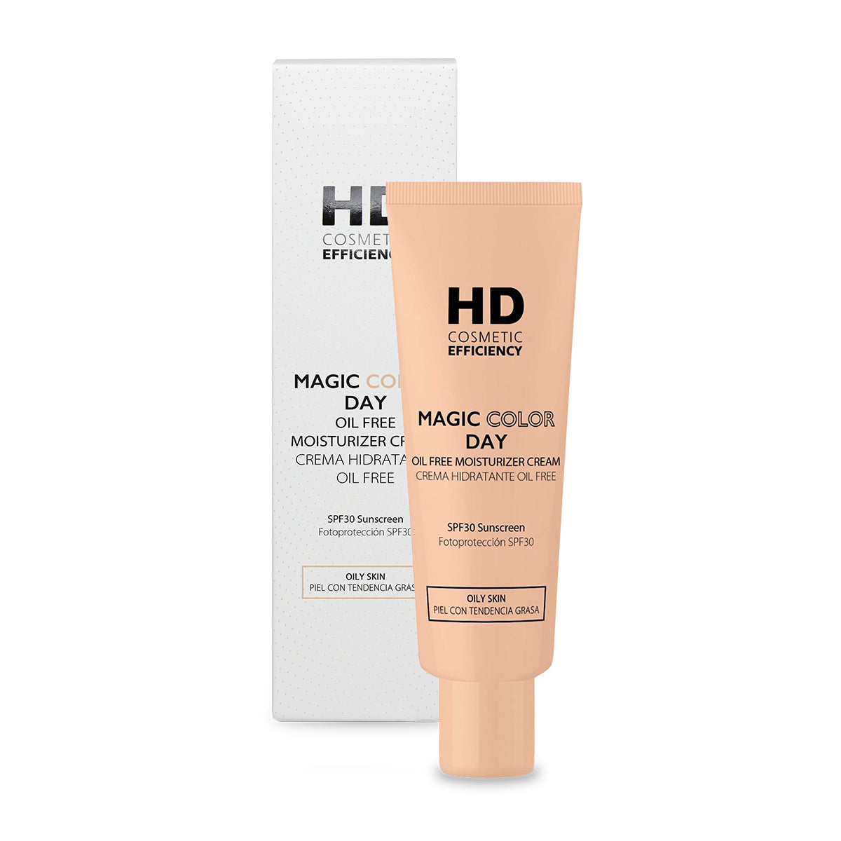 HD Magic Color Day Crema Hidratante Oil Free — 40 ml — presentación