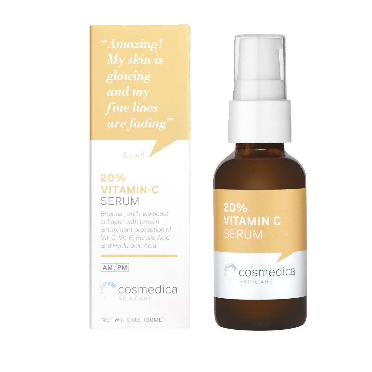 Cosmedica Sérum de Vitamina C 20% 30 ml — Manchas, Luminosidad y Firmeza — DermaPharma