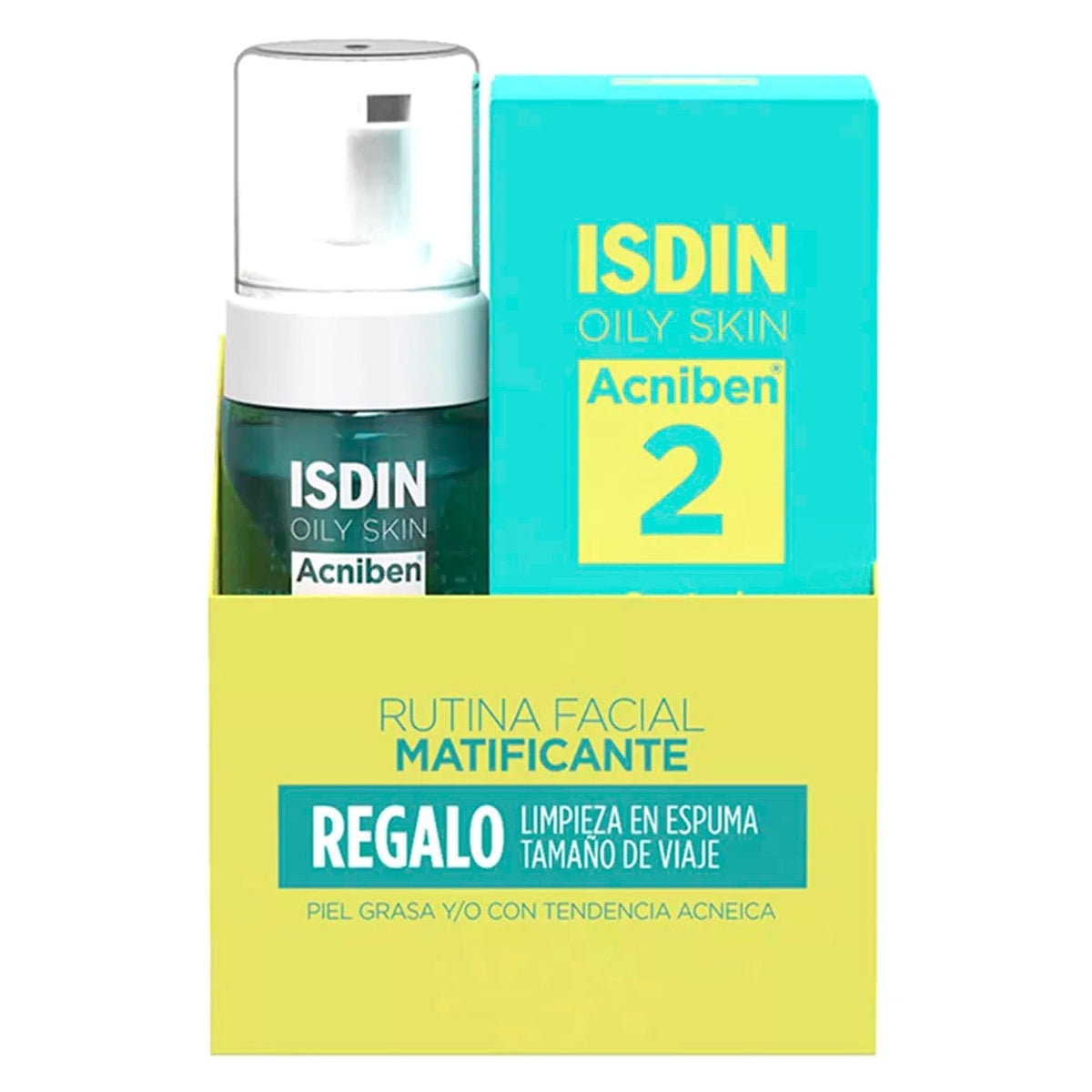 Pack ISDIN Acniben Control de Brillos y Granos Gel-Crema 40ml y Limpiador Matificante