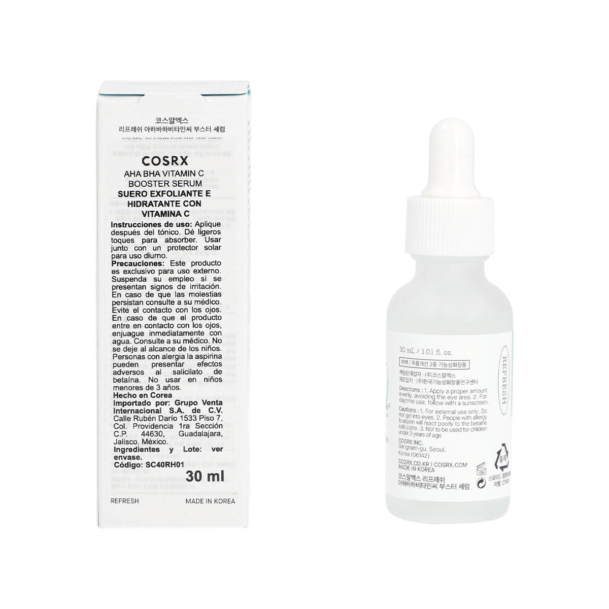 COSRX Refresh AHA/BHA Vitamin C Booster Serum 30ml