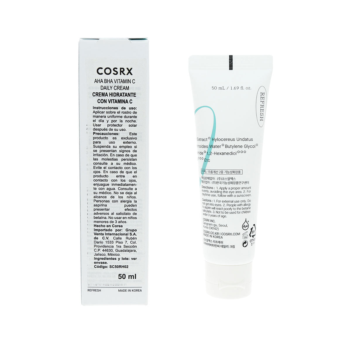 COSRX Refresh AHA/BHA Vitamin C Daily Cream 50ml