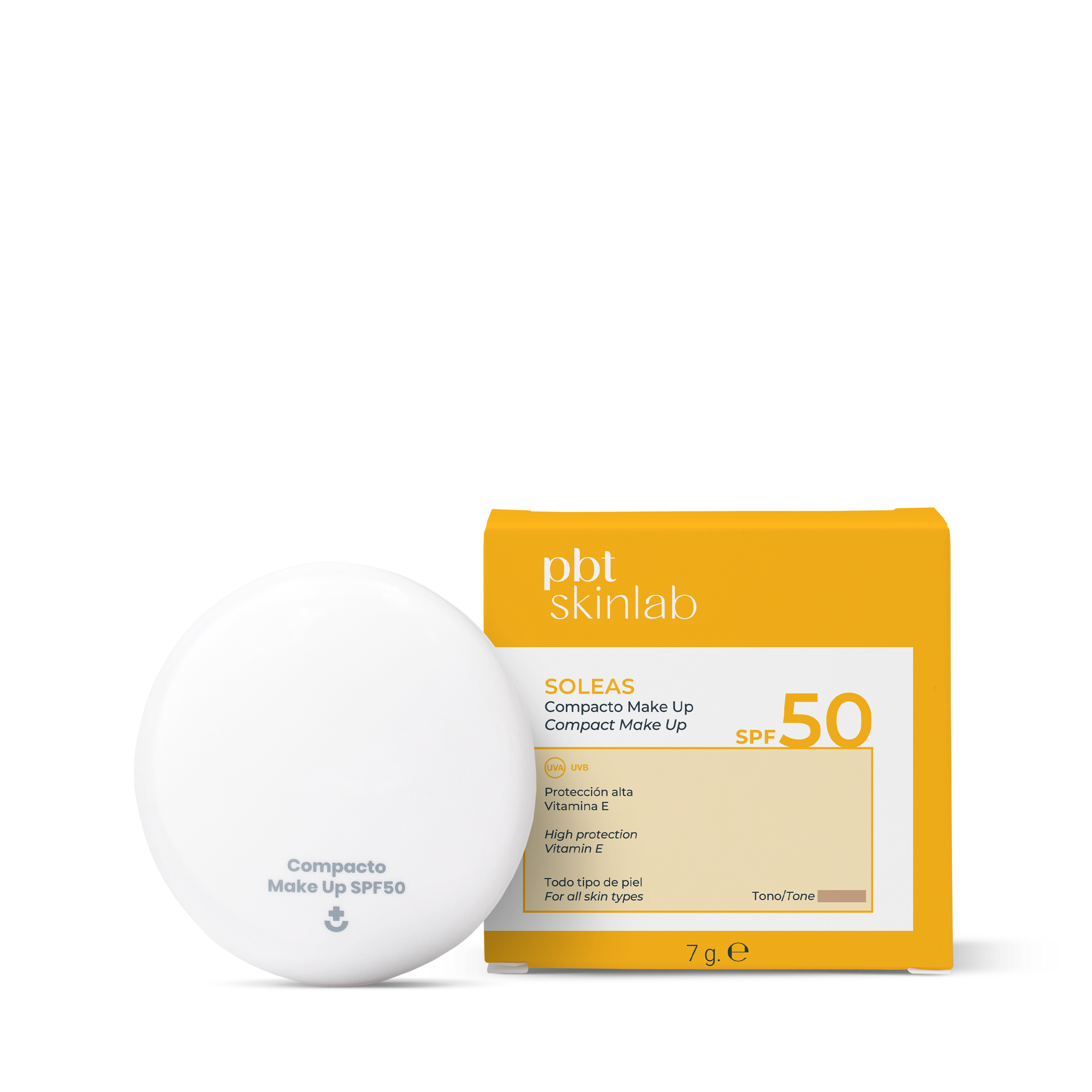 PBT Skinlab Soleas Compacto Make Up SPF50 Light 01 7 g