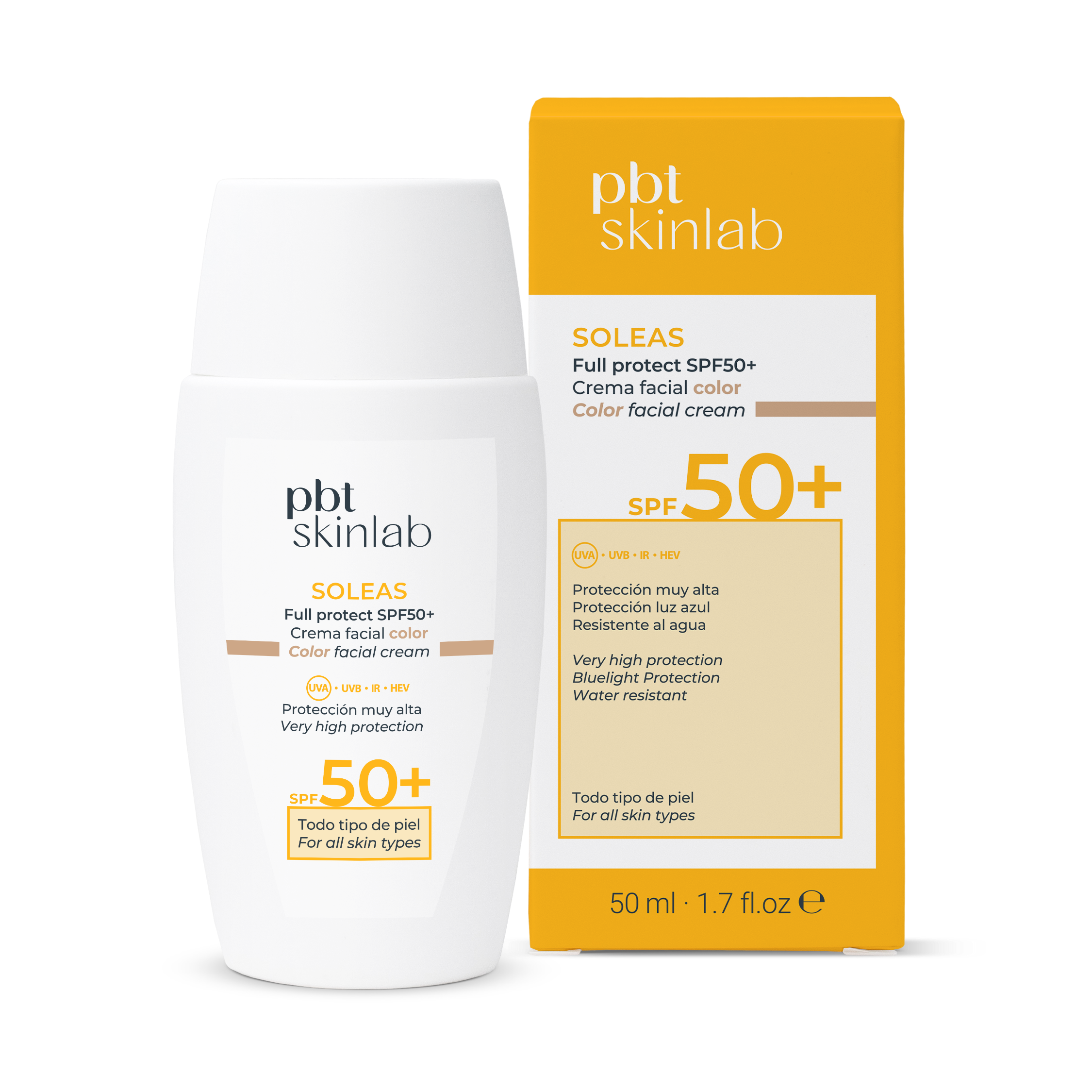 PBT Skinlab Soleas Full Protect SPF50+ Color 50 ml