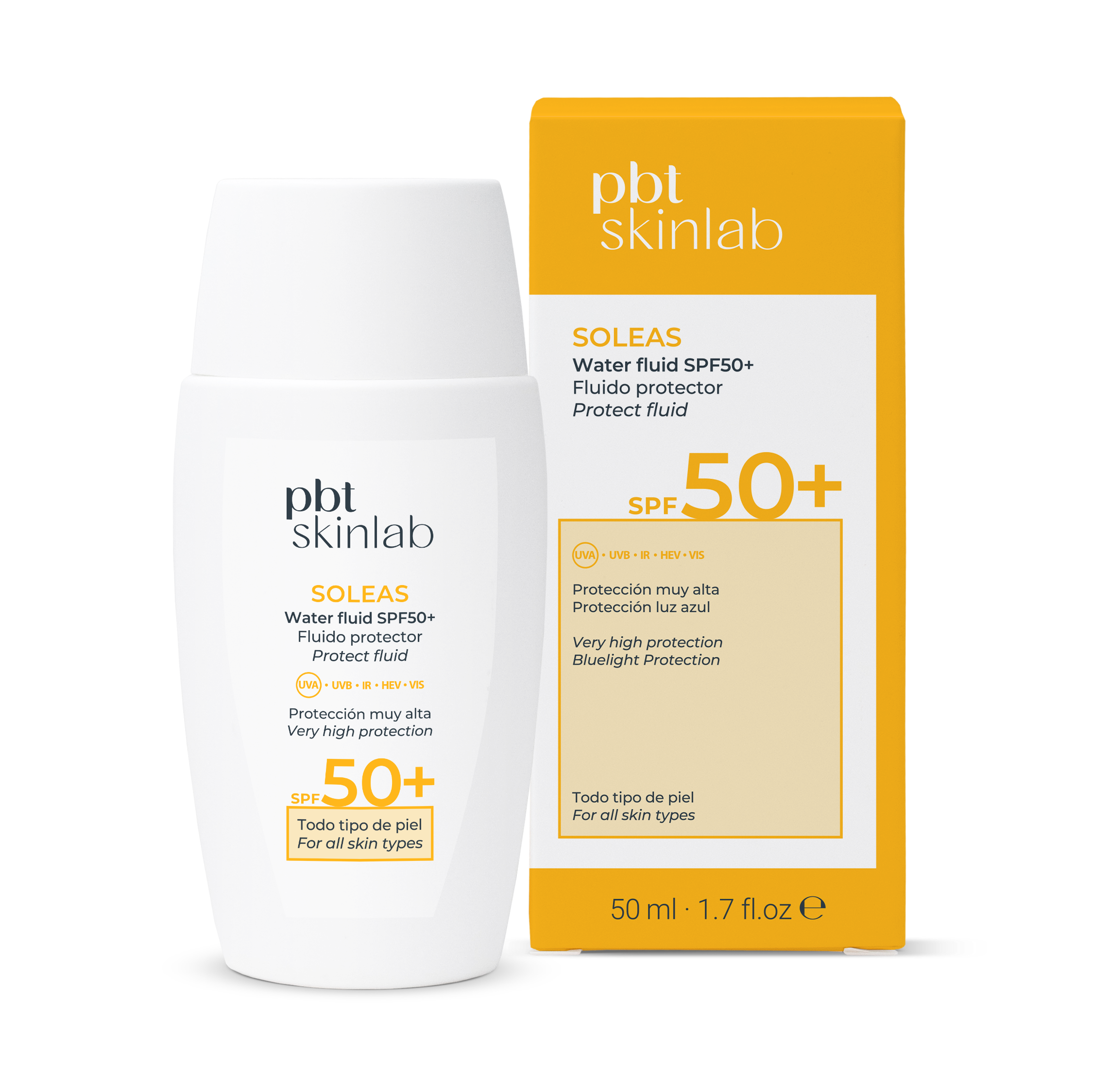 PBT Skinlab Soleas Water Fluid SPF50+ 50 ml
