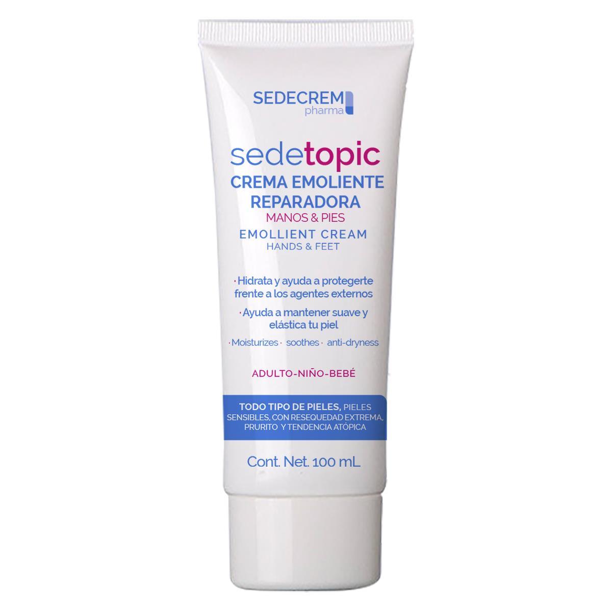 Sedetopic Crema para Manos y Pies 100 ml — Repara Piel Seca y Agrietada — DermaPharma