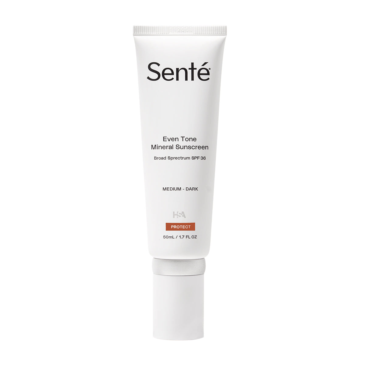 Senté Even Tone Mineral Sunscreen SPF 36 Medium Dark protector solar mineral con color 50 ml