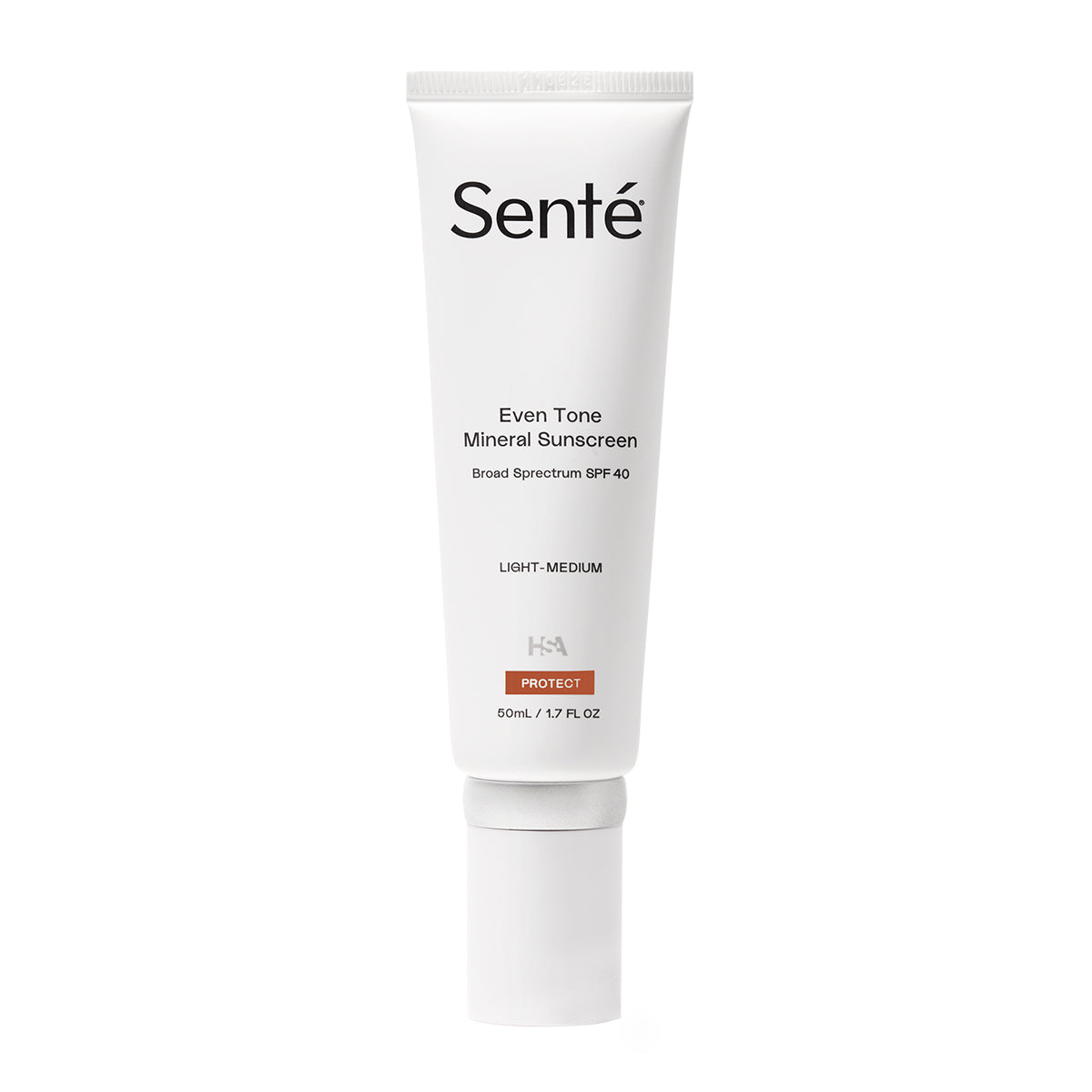 Senté Even Tone Mineral Sunscreen SPF 40 Light Medium protector solar mineral con color 50 ml