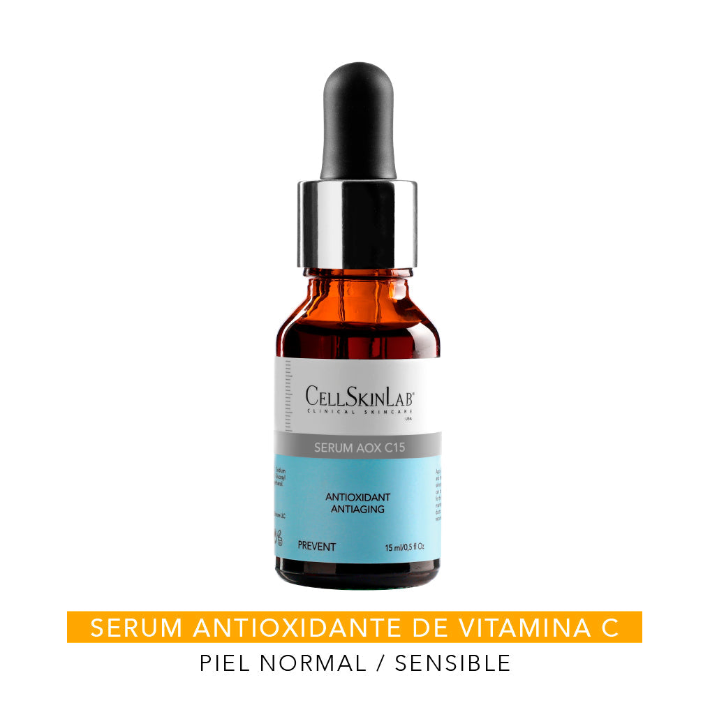 CellSkinLab Serum AOX C15 15 ml — Vitamina C 15% Antioxidante para Piel Sensible — DermaPharma