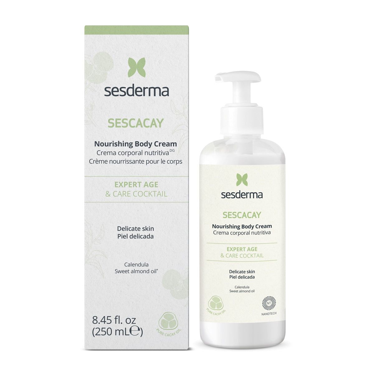 Sesderma Sescacay Crema Corporal 250ml antiedad con cacay y bakuchiol