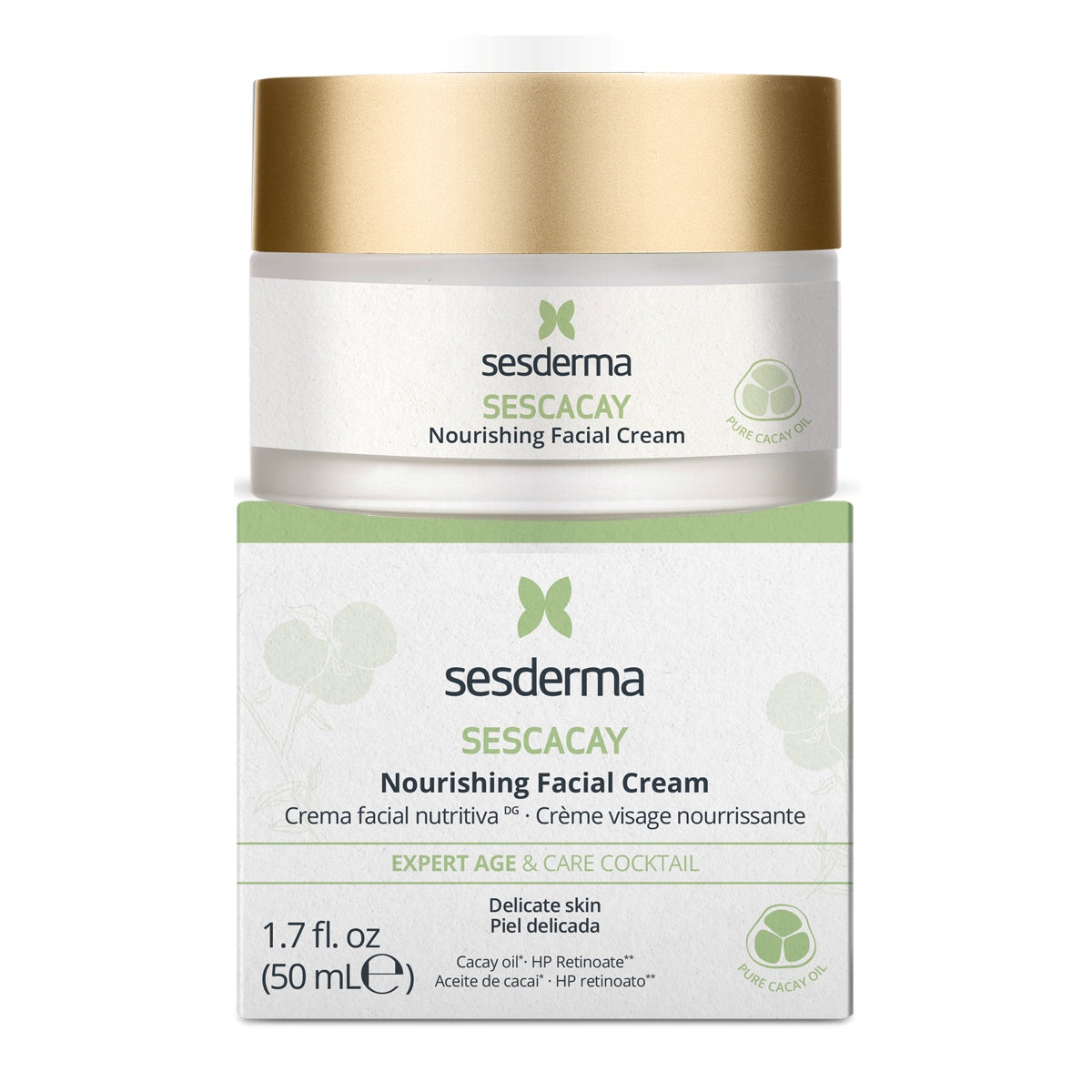 Sesderma Sescacay Crema Facial 50ml antiedad con cacay y bakuchiol