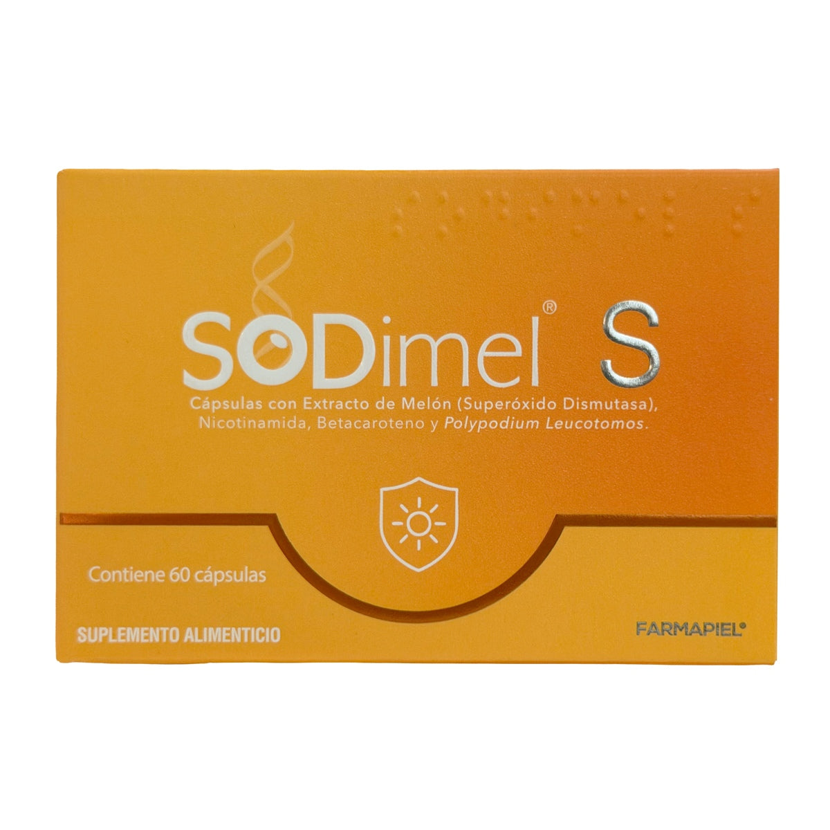 Farmapiel Sodimel S 60 Cápsulas — Antioxidante con SOD — DermaPharma