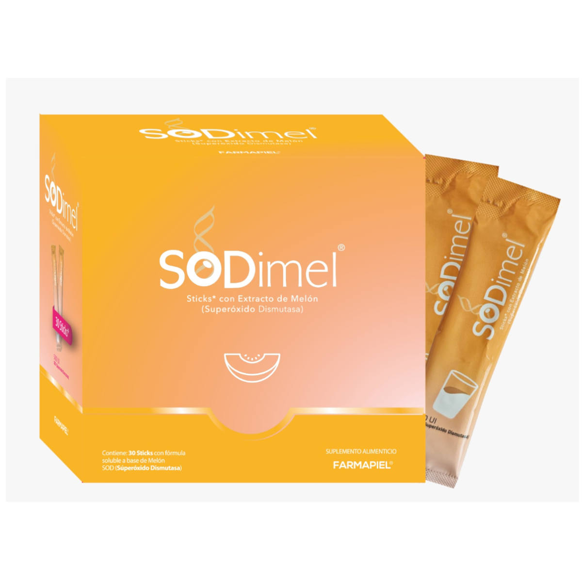 Farmapiel Sodimel Sticks Caja con 30 — Antioxidante en Sobres — DermaPharma