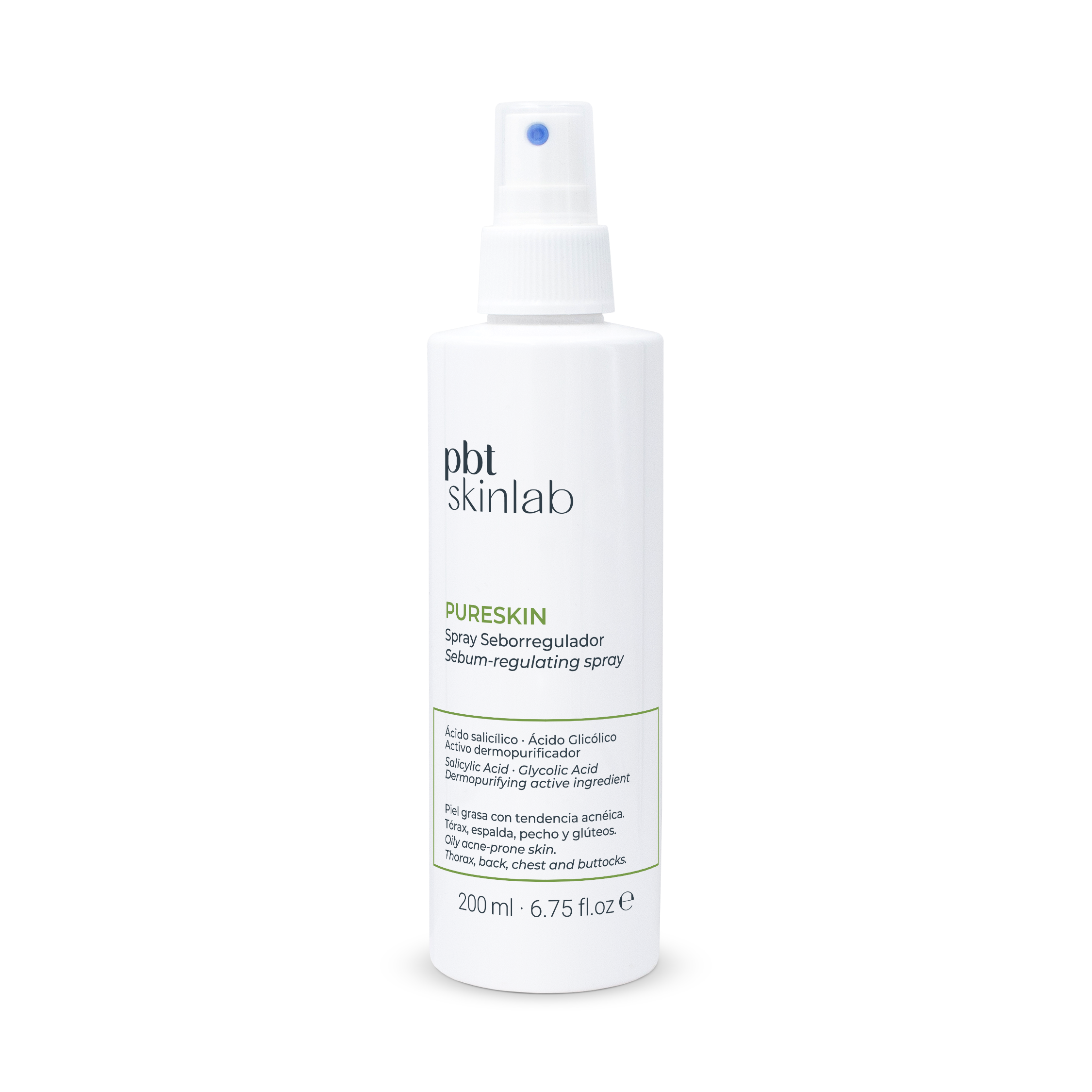 PBT Skinlab Pureskin Spray Seborregulador Corporal 200 ml