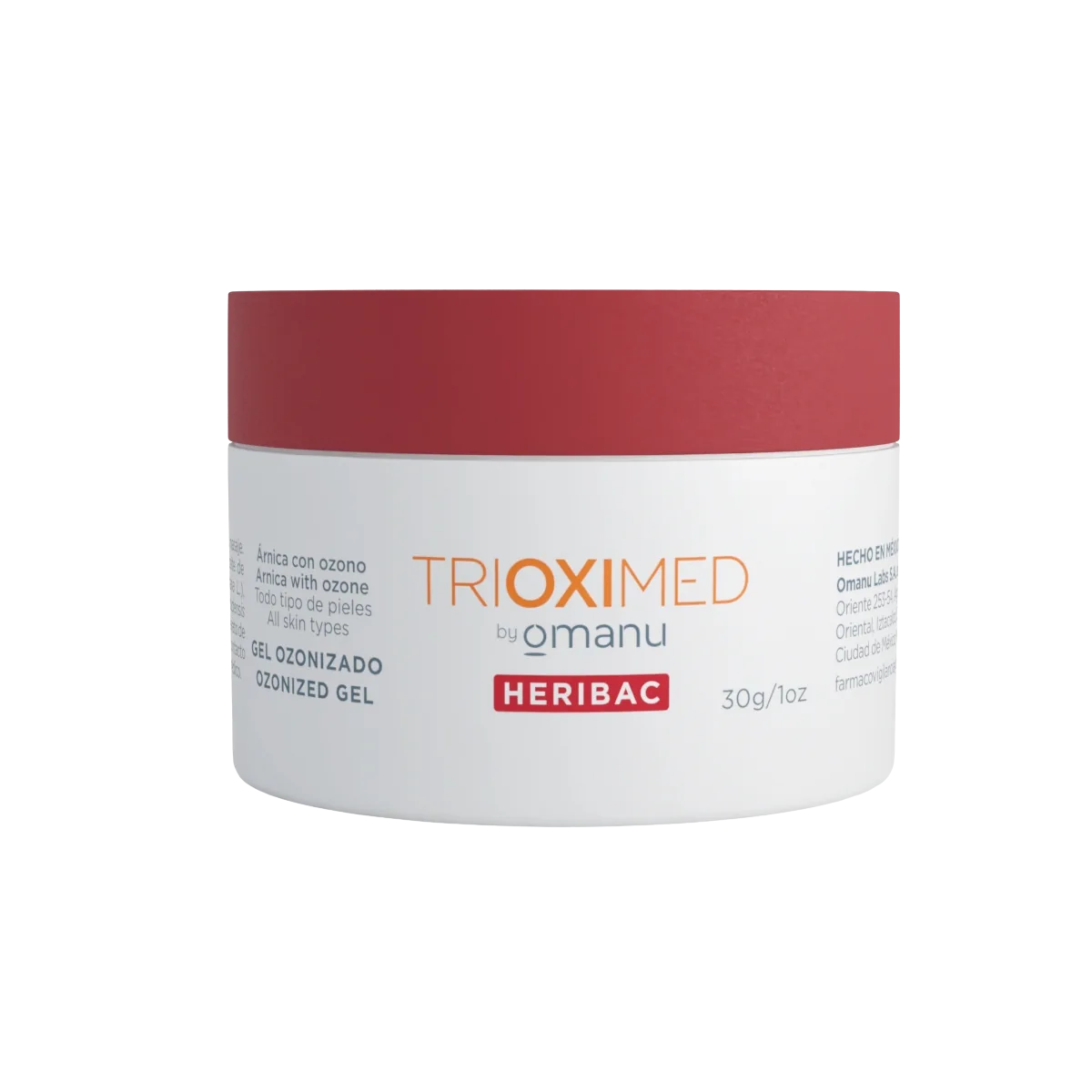 Heribac Gel Ozonizado 5g — Paquete 12 Piezas — Trioximed — DermaPharma