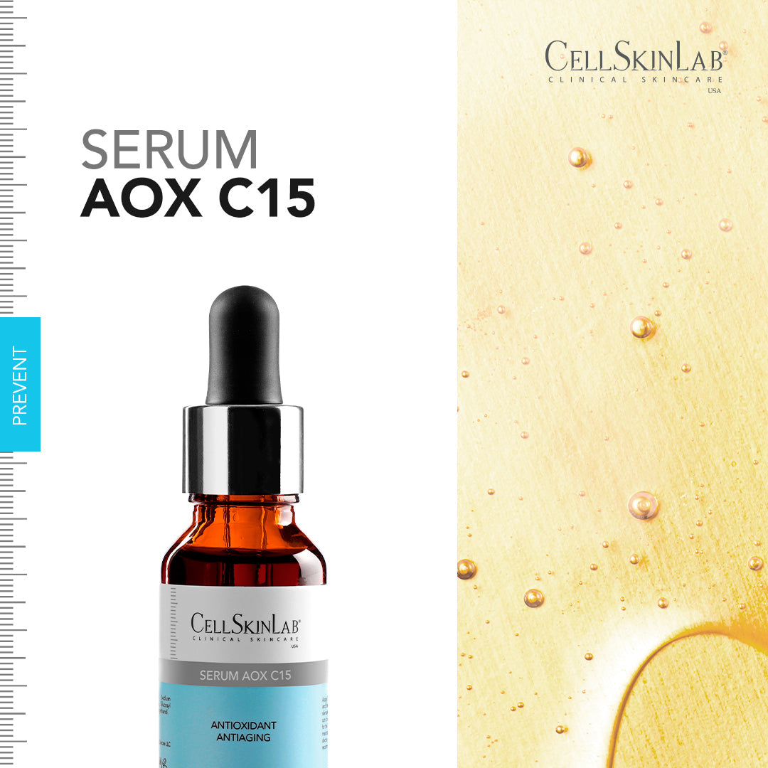 CellSkinLab Serum AOX C15 15 ml — Vitamina C 15% Antioxidante para Piel Sensible — DermaPharma