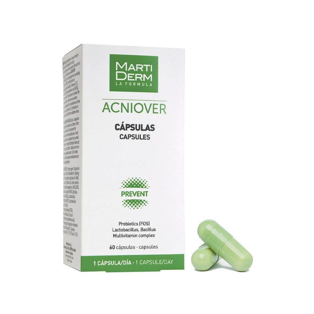 Martiderm Acniover 60 Cápsulas — Suplemento para Piel con Acné — DermaPharma