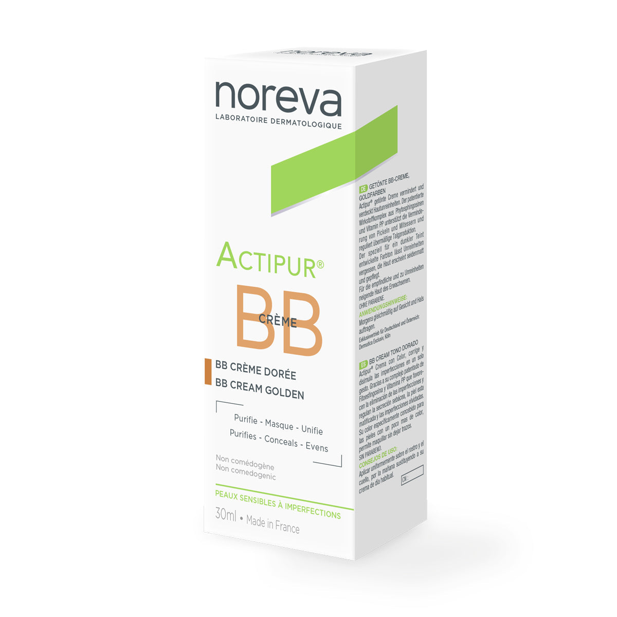 Noreva Actipur Crema BB Color Dorado 30ml