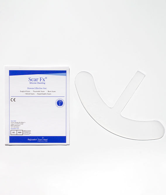 Parche de silicón curvo para cicatriz inframamaria Rejuvaskin Scar FX