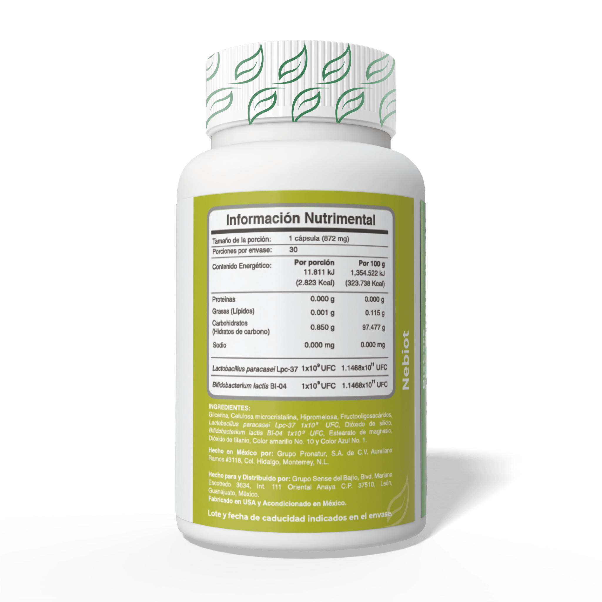 Biobo Labs BioCore Nebiot 30 Cápsulas — Nootrópico para Claridad Mental — DermaPharma