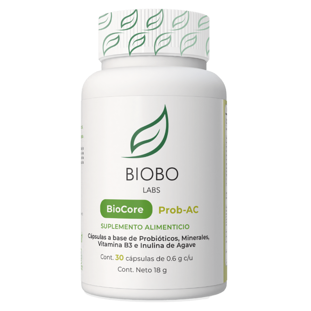 Biobo Labs BioCore Prob-AC 30 Cápsulas — Probiótico para Piel con Acné — DermaPharma