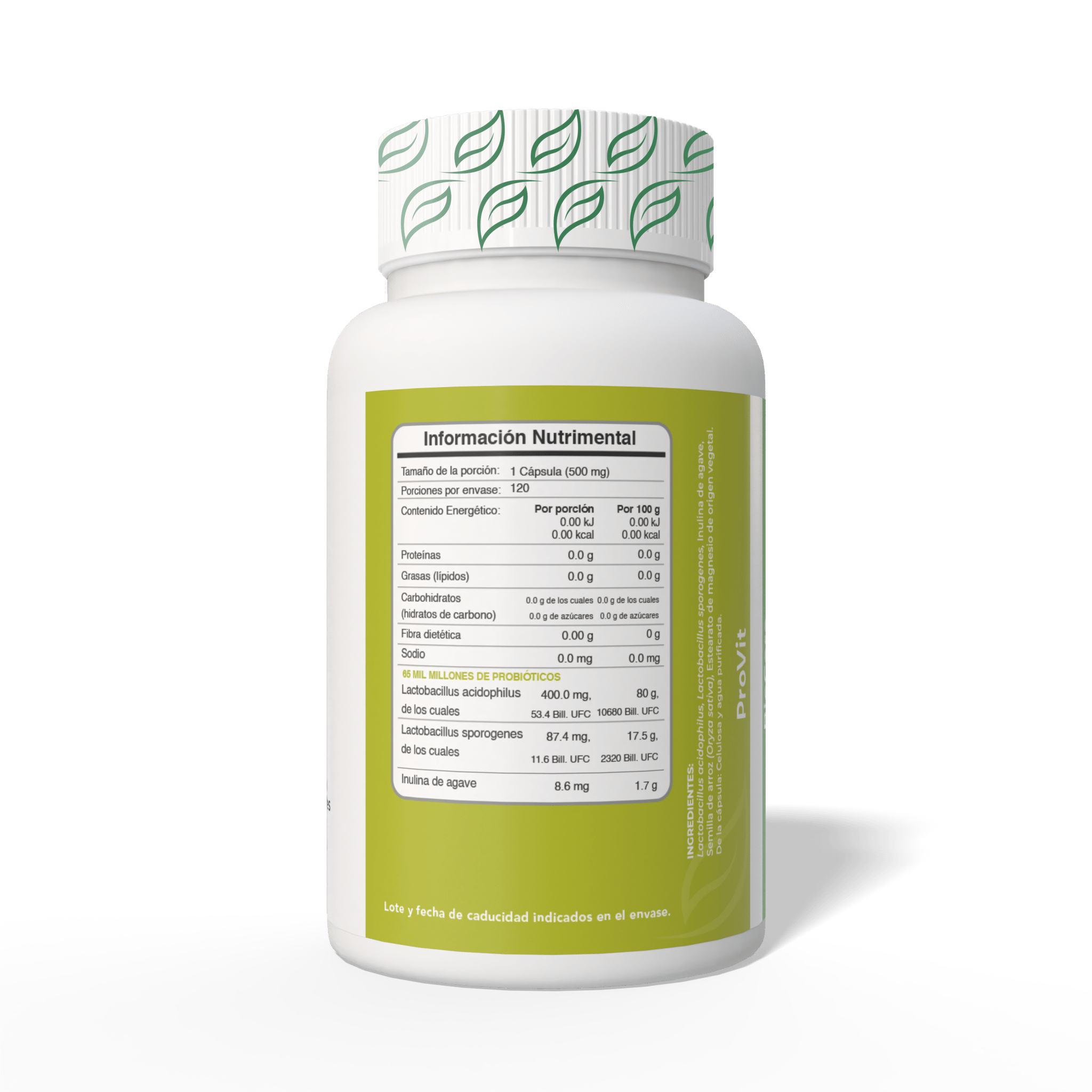 Biobo Labs BioCore ProVit 120 Cápsulas — Simbiótico 65 Mil Millones (120 Días) — DermaPharma