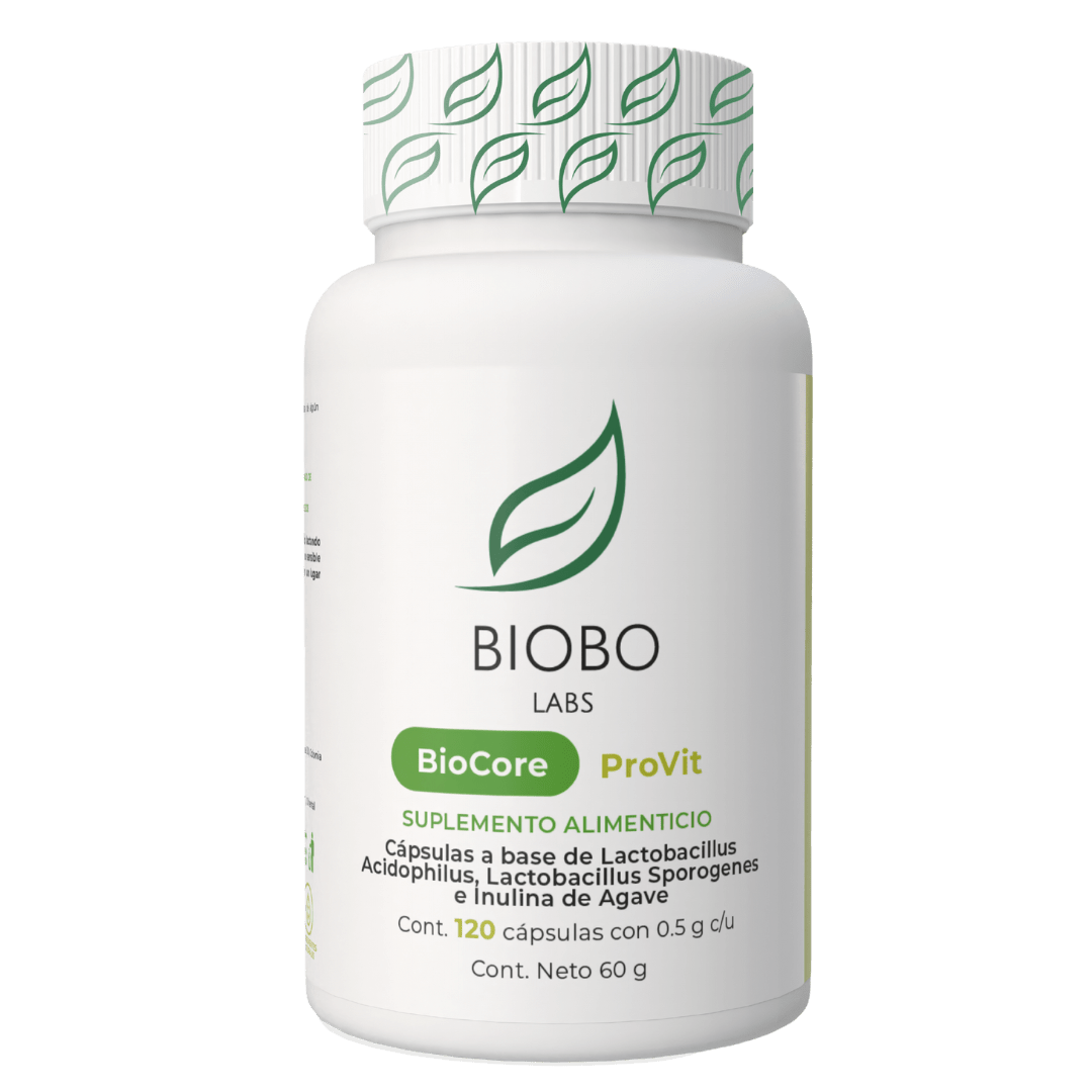 Biobo Labs BioCore ProVit 120 Cápsulas — Simbiótico 65 Mil Millones (120 Días) — DermaPharma