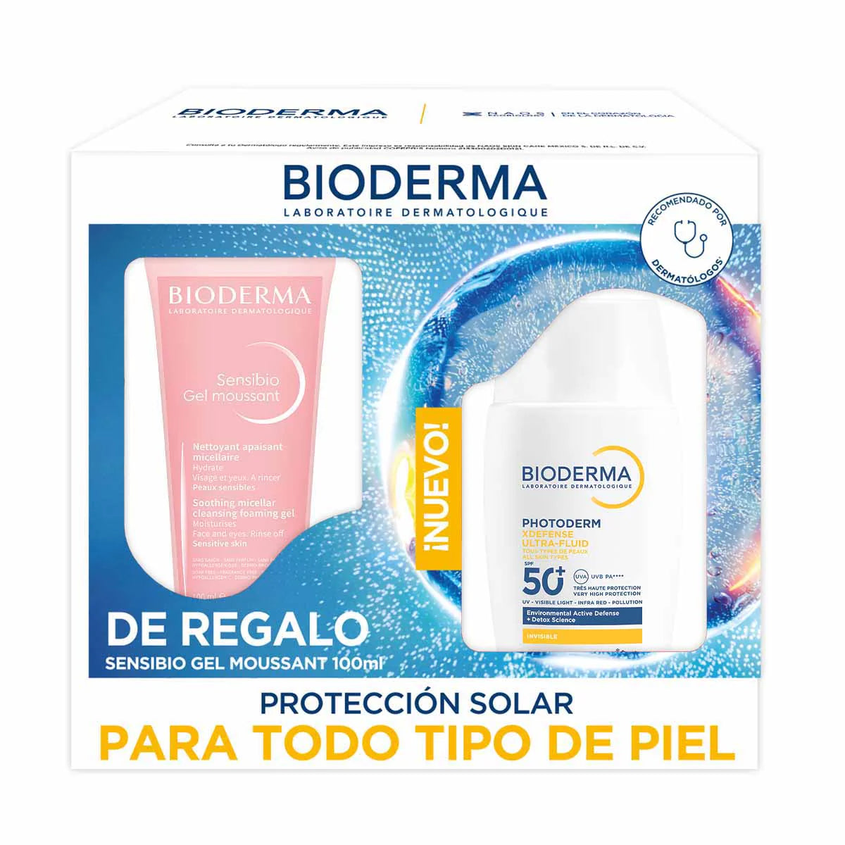 Bioderma Kit Photoderm Xdefense Neutro SPF 50+ 40ml + Sensibio Gel Moussant 100ml