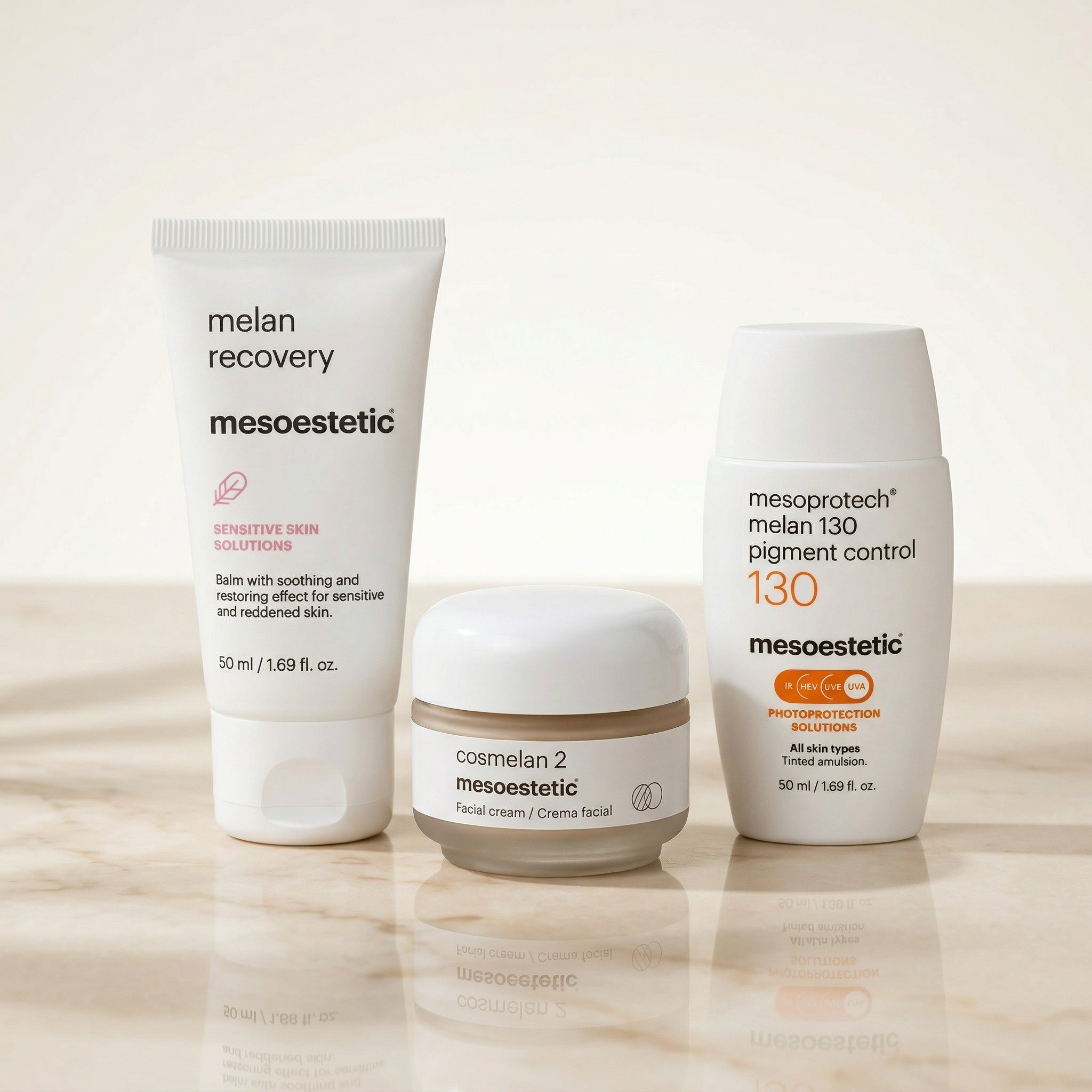 Cosmelan Home Pack mesoestetic — Cosmelan 2, Melan Recovery, Melan 130 Pigment Control