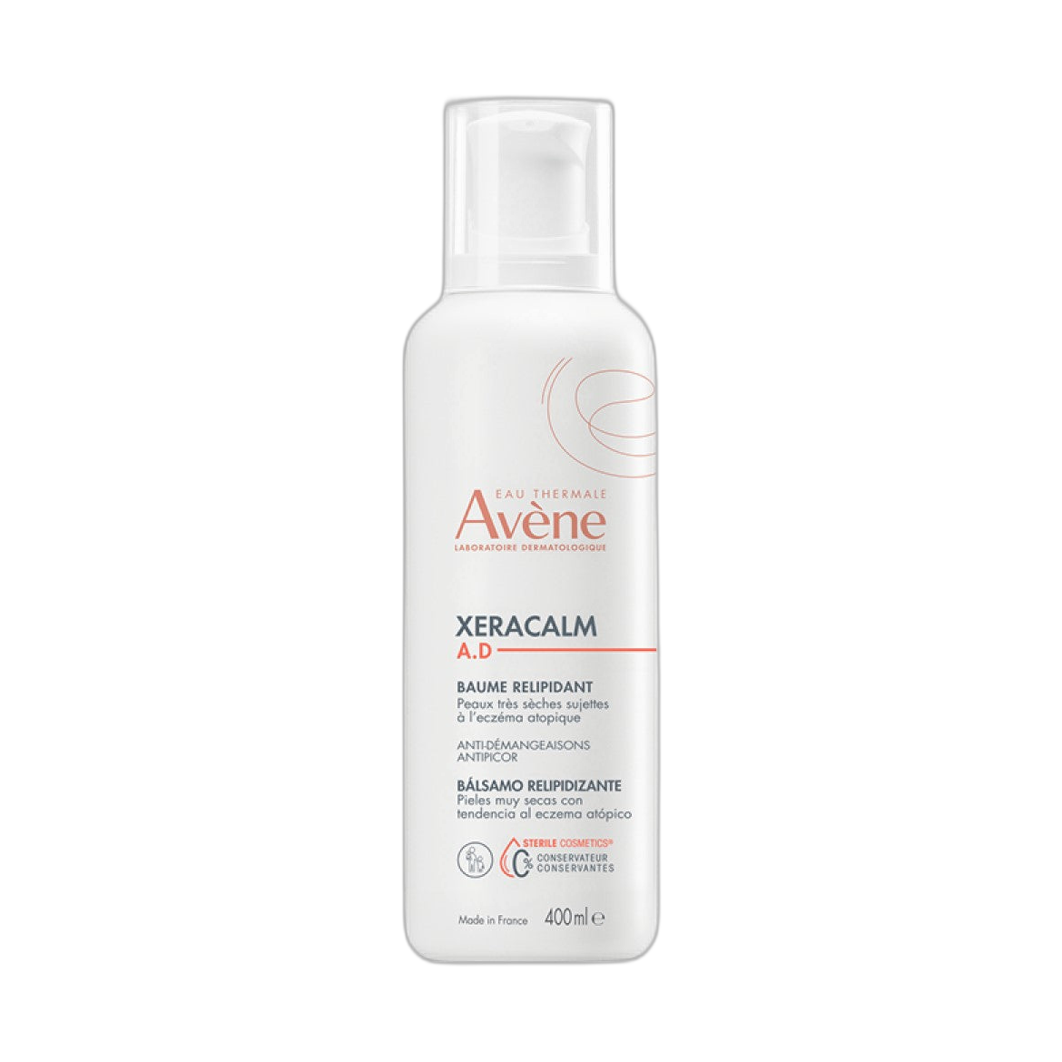Avène XeraCalm A.D Bálsamo Relipidizante 400ml — Piel Atópica — DermaPharma